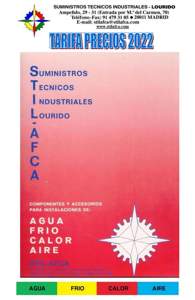 Tarifa de precios Bienvenidos a StilAfca S.A.